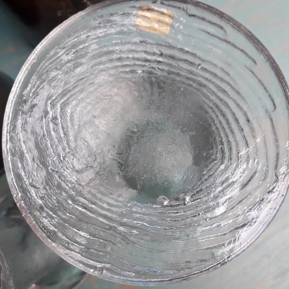 Glass Candle Holders Vintage Boda Sweden in Original Box Big Clear Solid Chunky - Picture 12 of 16